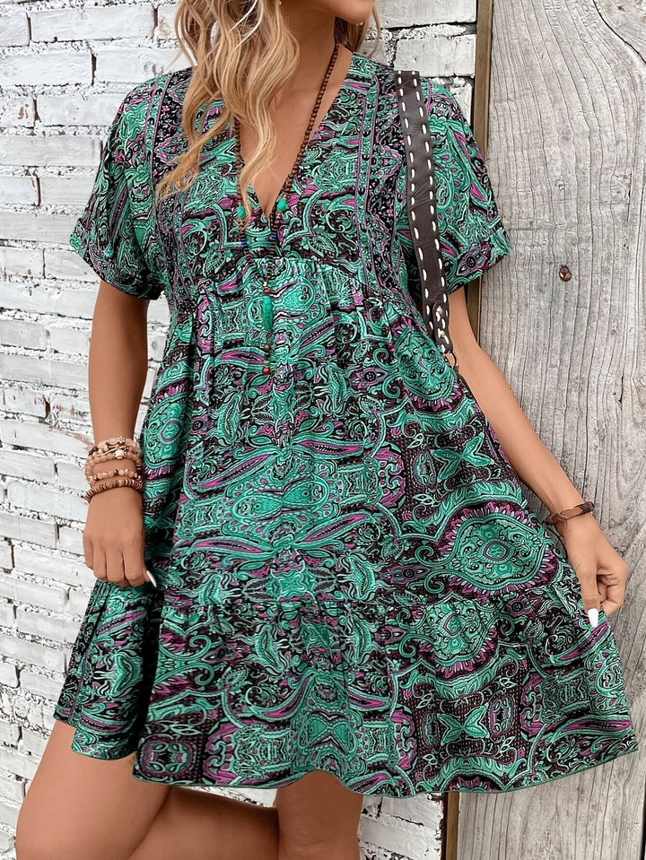 Sabrina | Robe à Manches Courtes Grande Taille