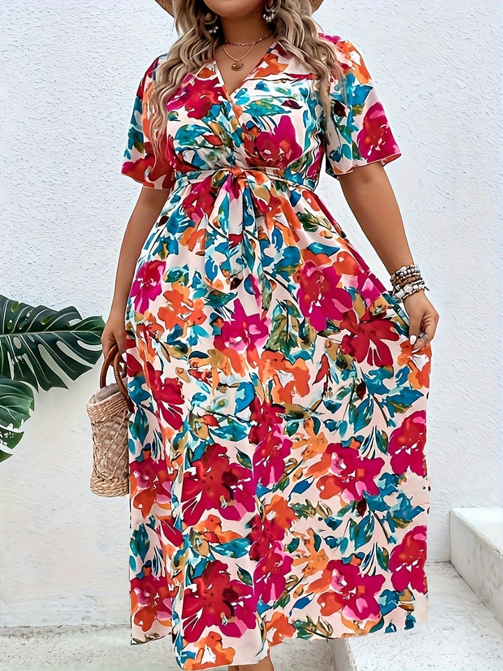 Yara | Robe Florale Grande Taille