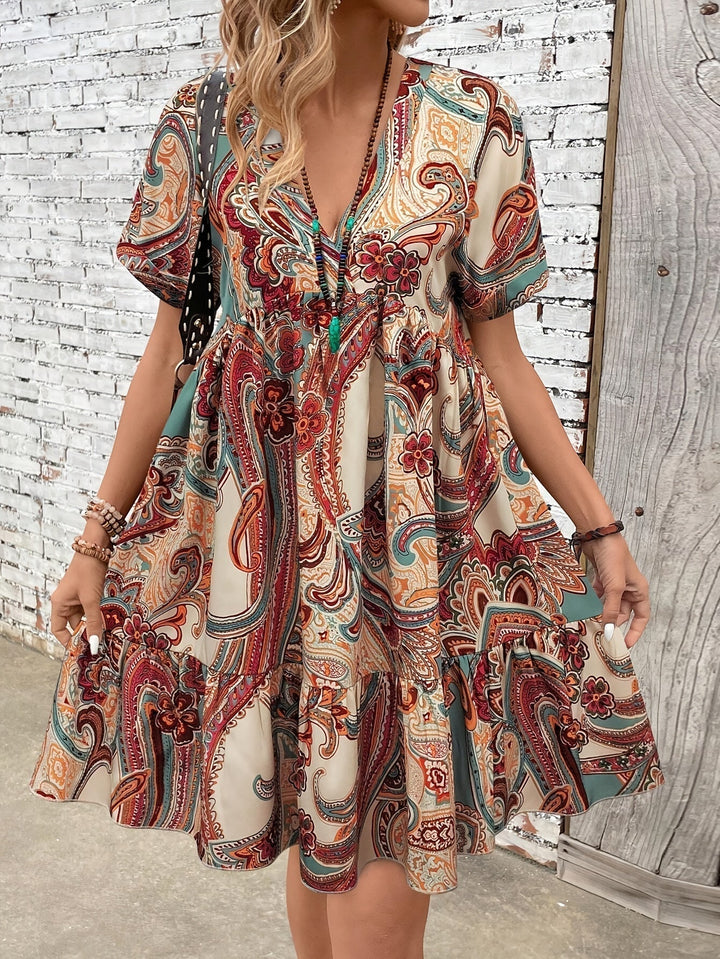 Sabrina | Robe à Manches Courtes Grande Taille