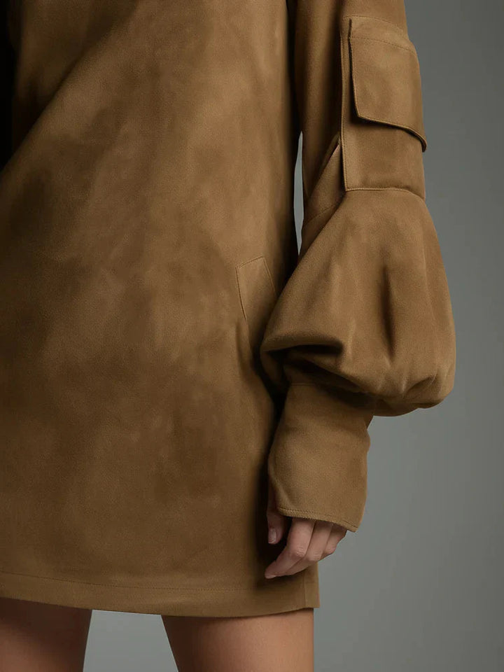 AMELIE™ | Robe Mini en Velours Vintage