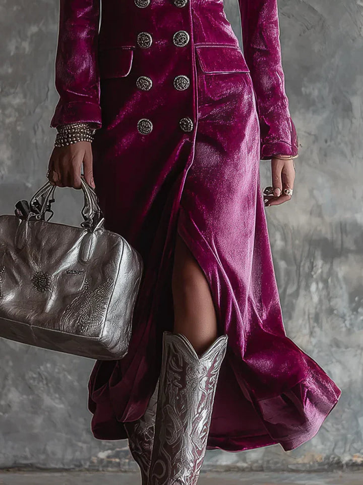 OPRAH™ | Robe Blazer Maxi Longue