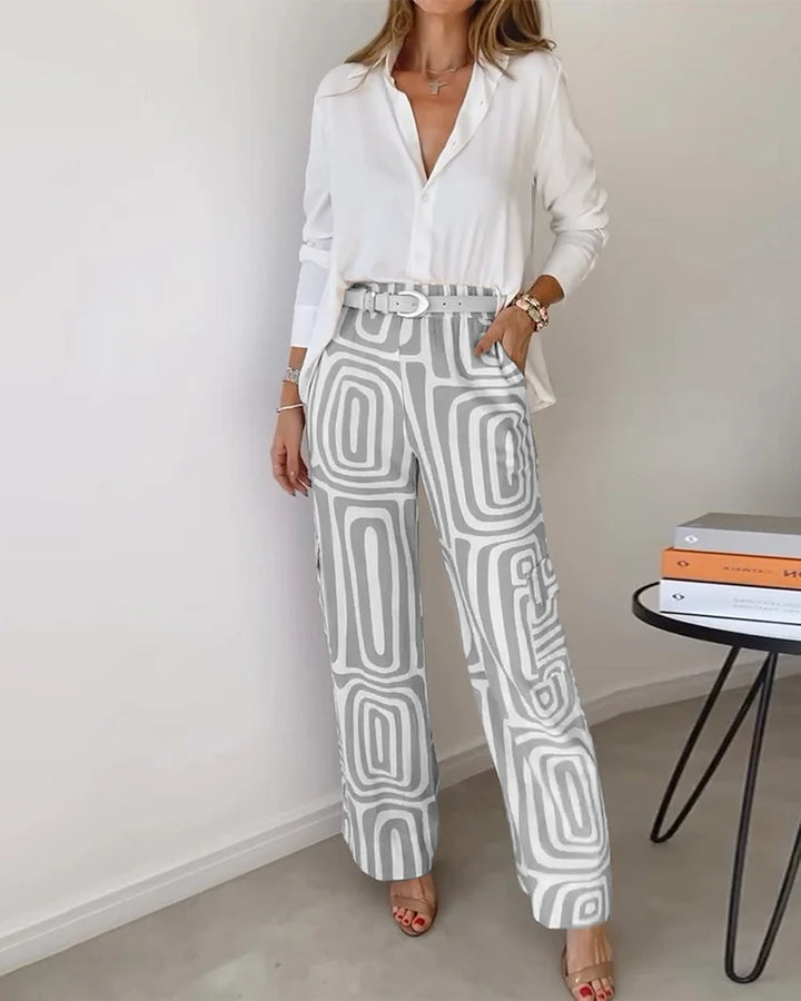 Bellamont – Pantalon avec Blouse Assortie en Cadeau