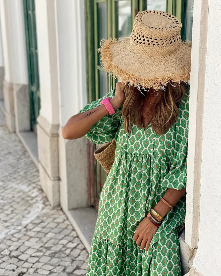 Elin | Robe Maxi en Coton Boho