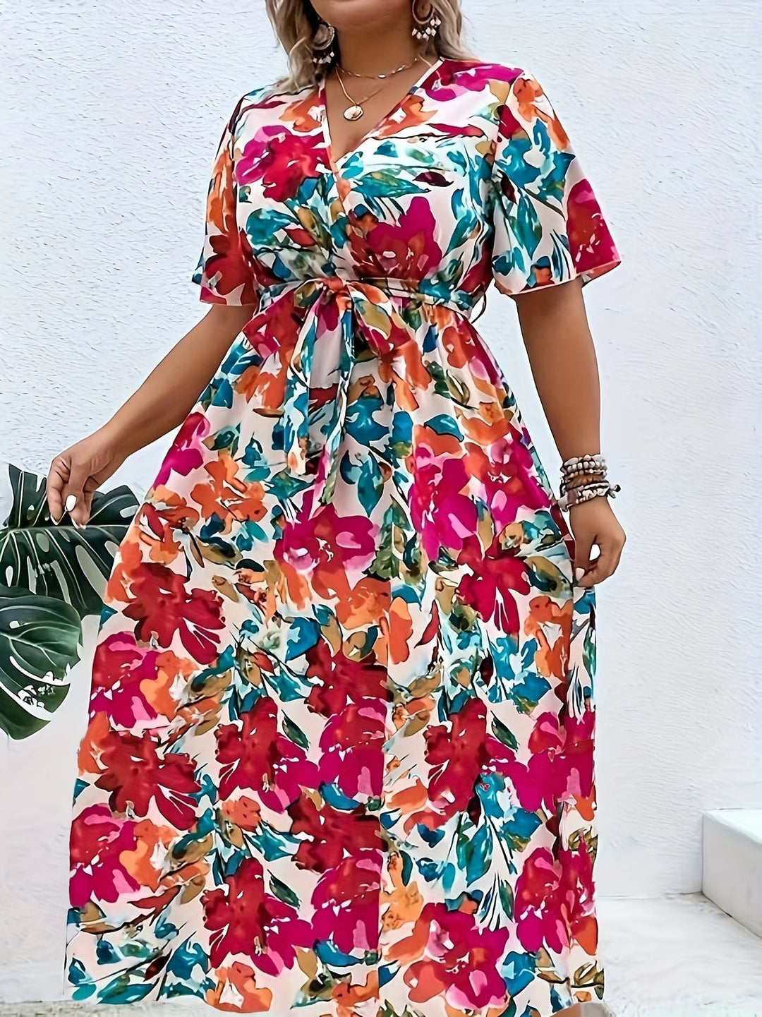Yara | Robe Florale Grande Taille