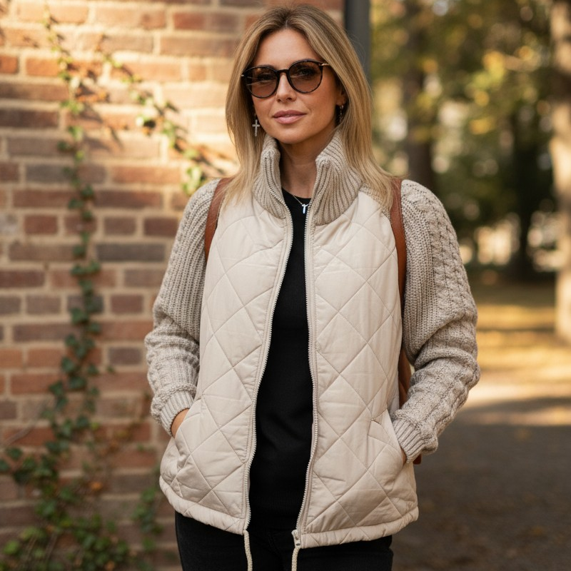 Valerie - Veste à Col Montant