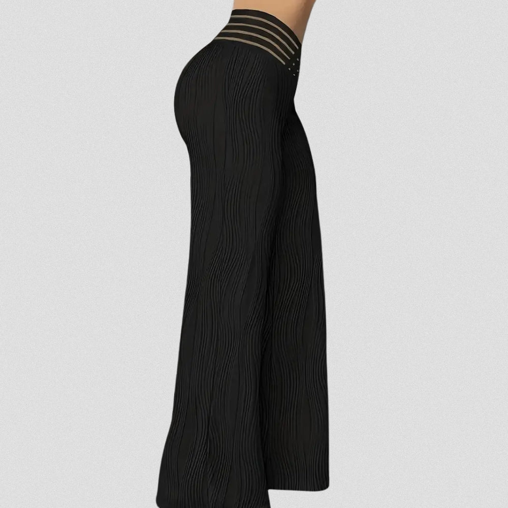 Bellamont – Pantalon Plissé Élégant avec Ceinture Rayée