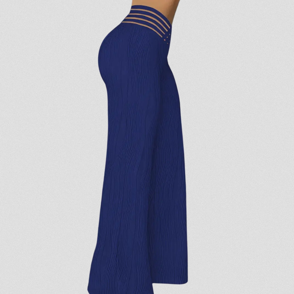 Bellamont – Pantalon Plissé Élégant avec Ceinture Rayée