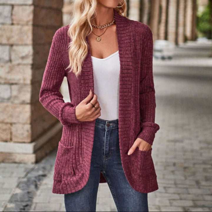 LUCILLE™ - Cardigan léger et confortable à manches longues et à ouverture frontale