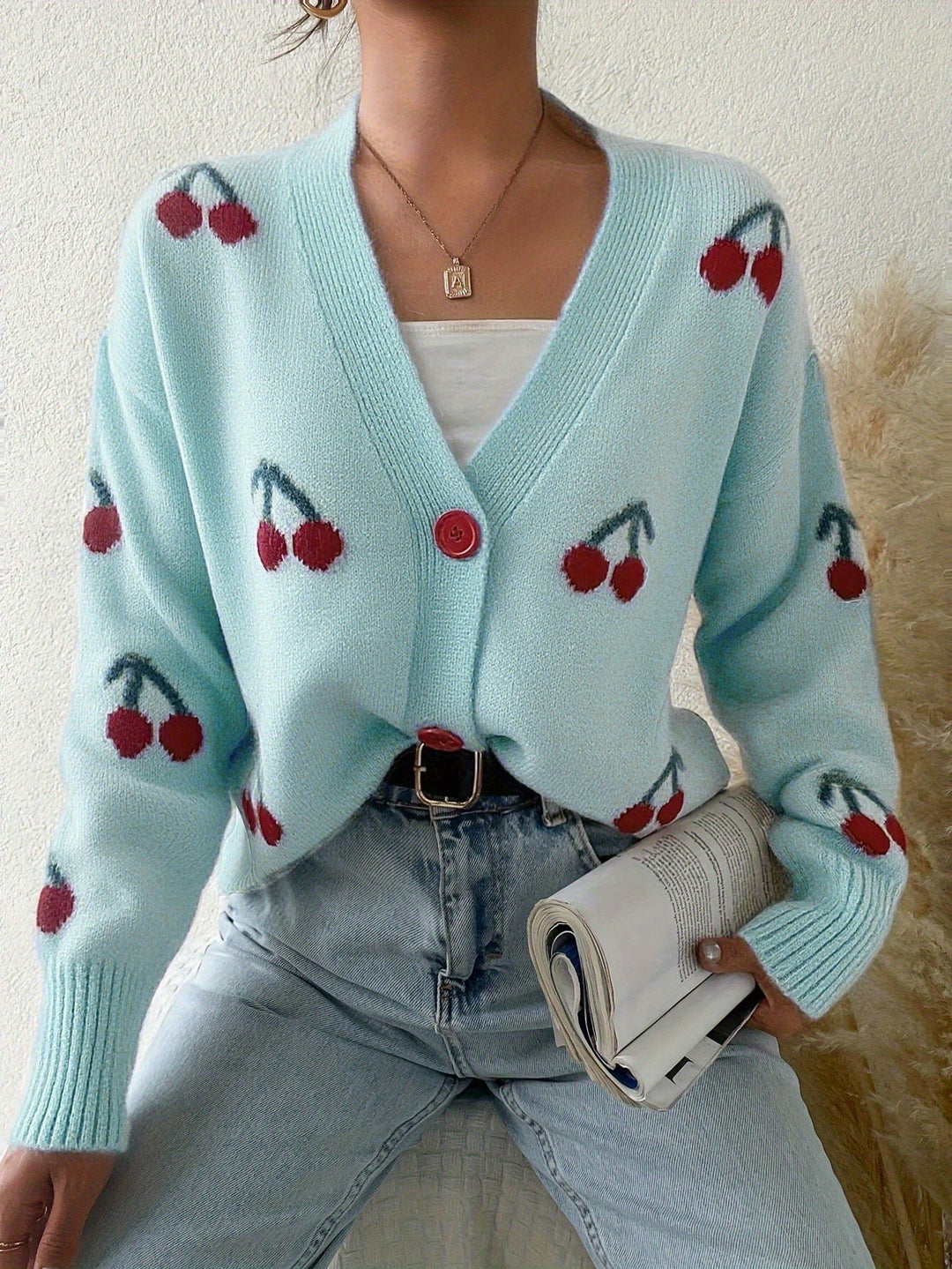 RAINA™ - Cardigan long à boutons chic