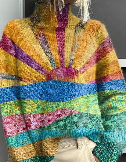 ZINNIA™ - Pull Col Roulé Sunshine