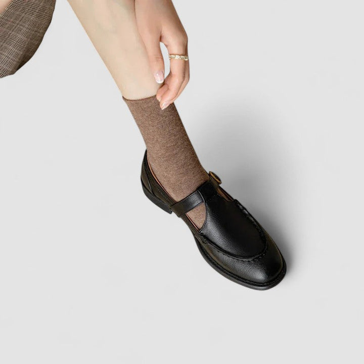 Avery – Chaussures Mary Jane Orthopédiques à Bout Carré