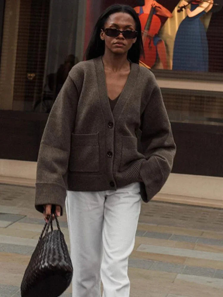 JULIETTE™ - Cardigan en Tricot à Col V