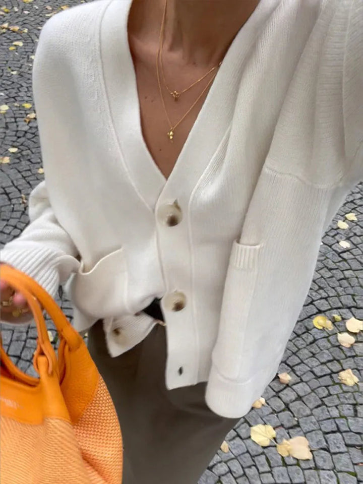 JULIETTE™ - Cardigan en Tricot à Col V