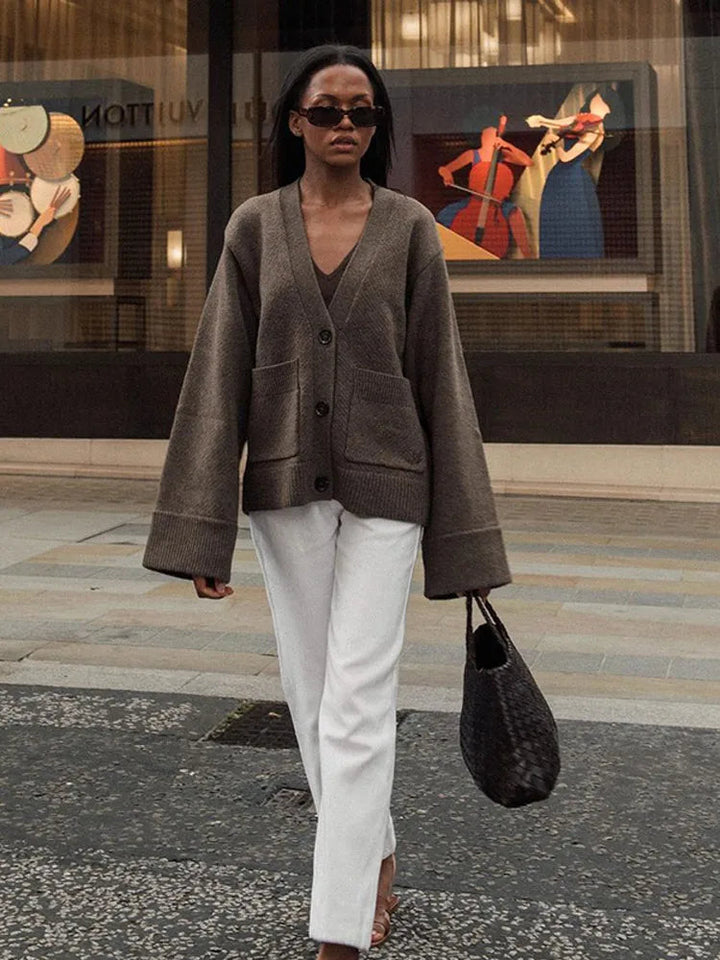 JULIETTE™ - Cardigan en Tricot à Col V