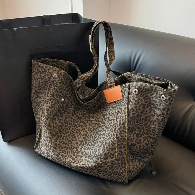 ODILE™– Sac fourre-tout léopard chic sans effort
