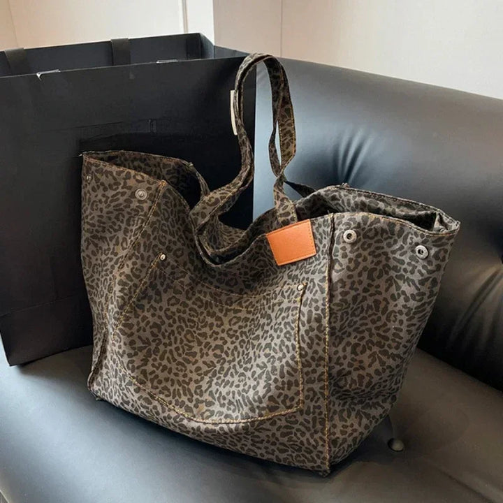 ODILE™– Sac fourre-tout léopard chic sans effort