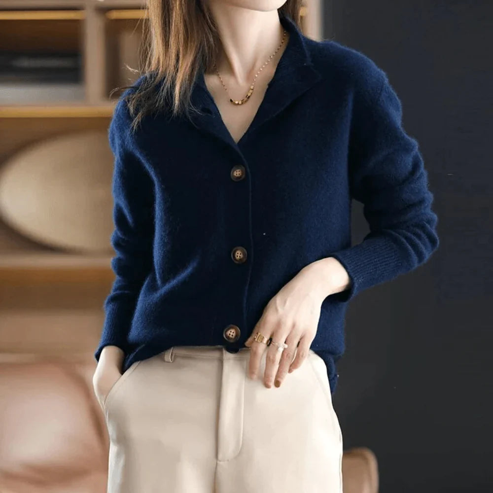 ANNIE™ | Cardigan en Cachemire Tricoté